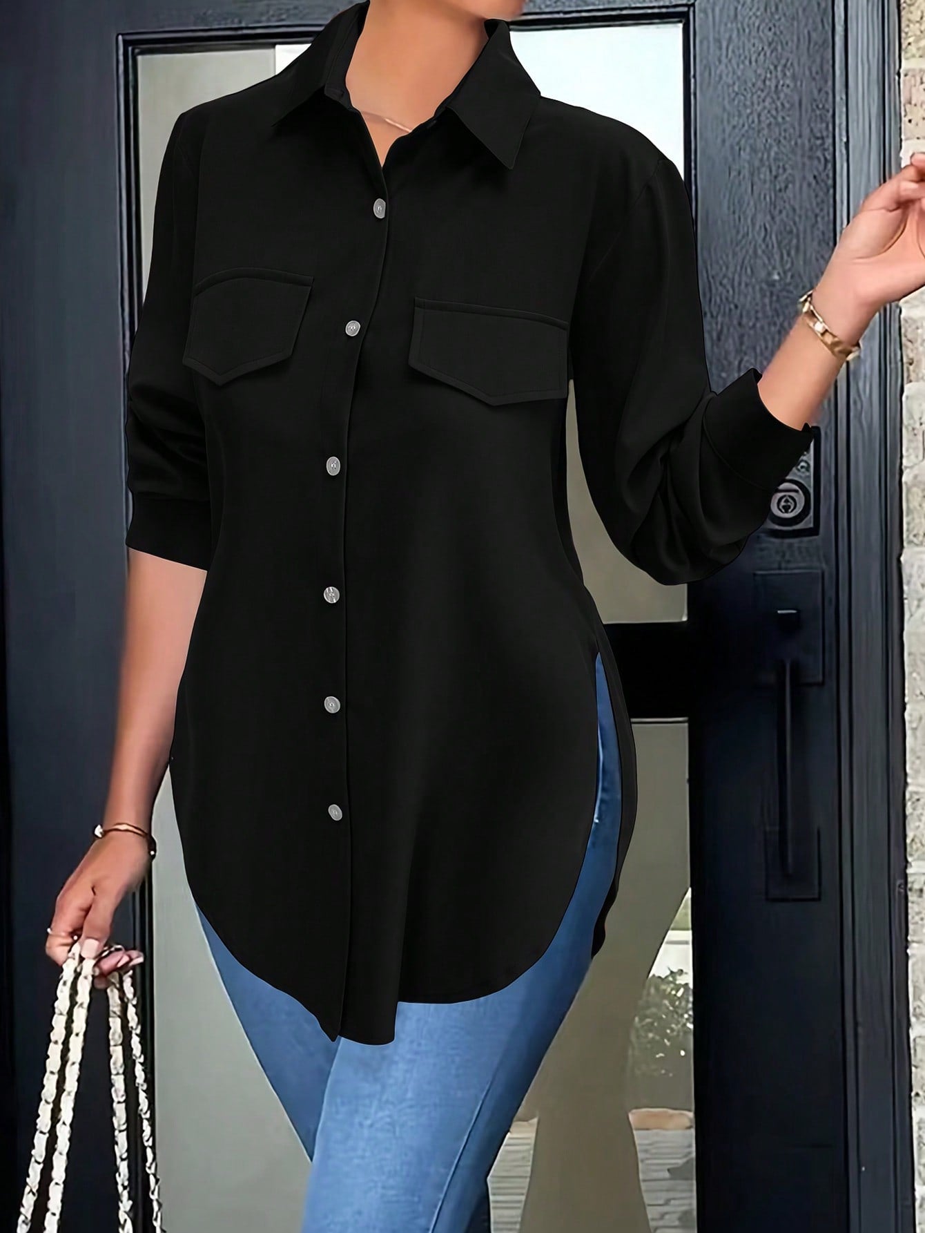 Fashion Women'S Casual Long Sleeve Shirt