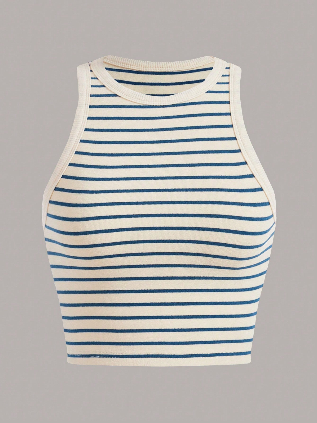 Women's Cropped Striped Tank Top