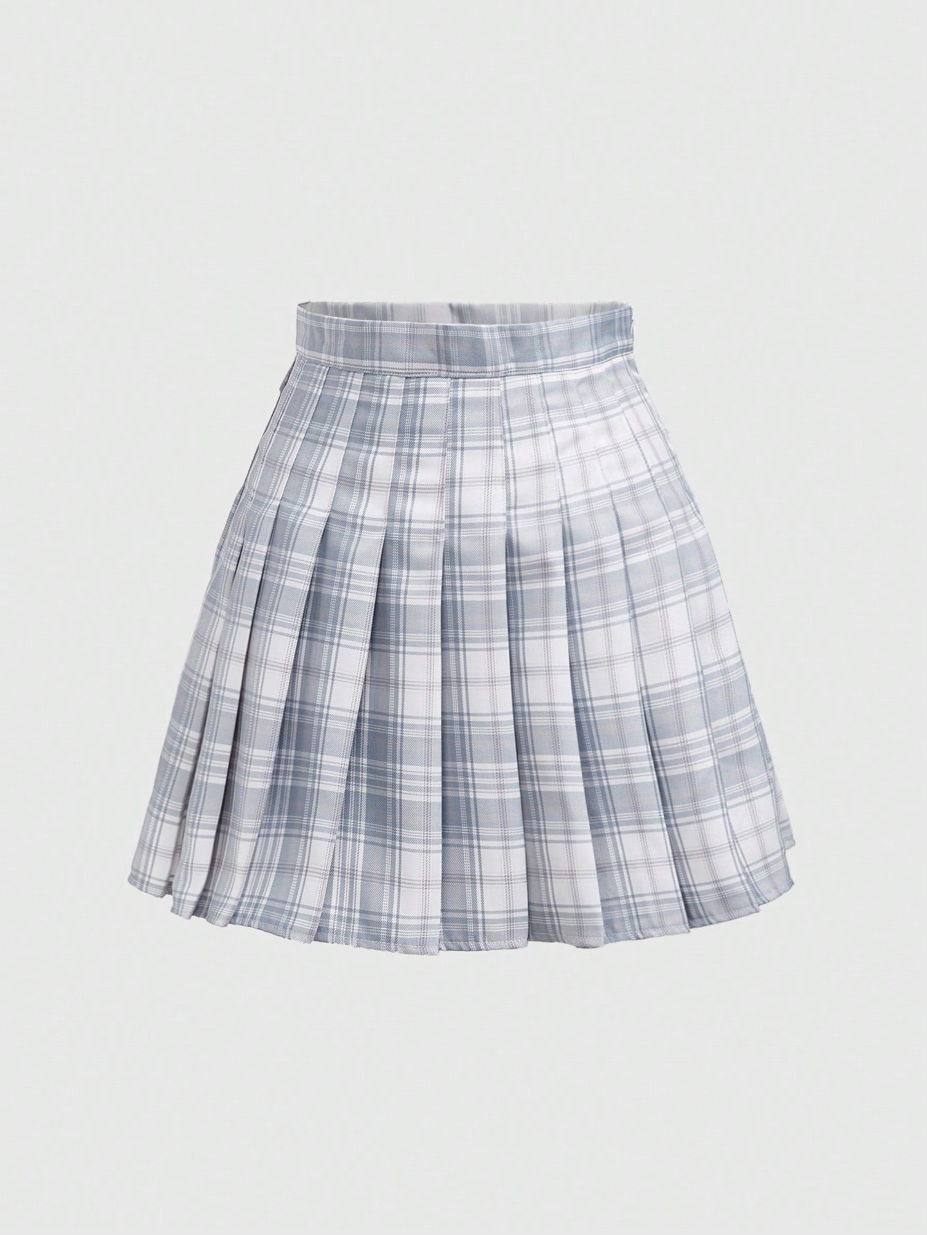 J-Fashion Pisces Plaid Pleated Skirt