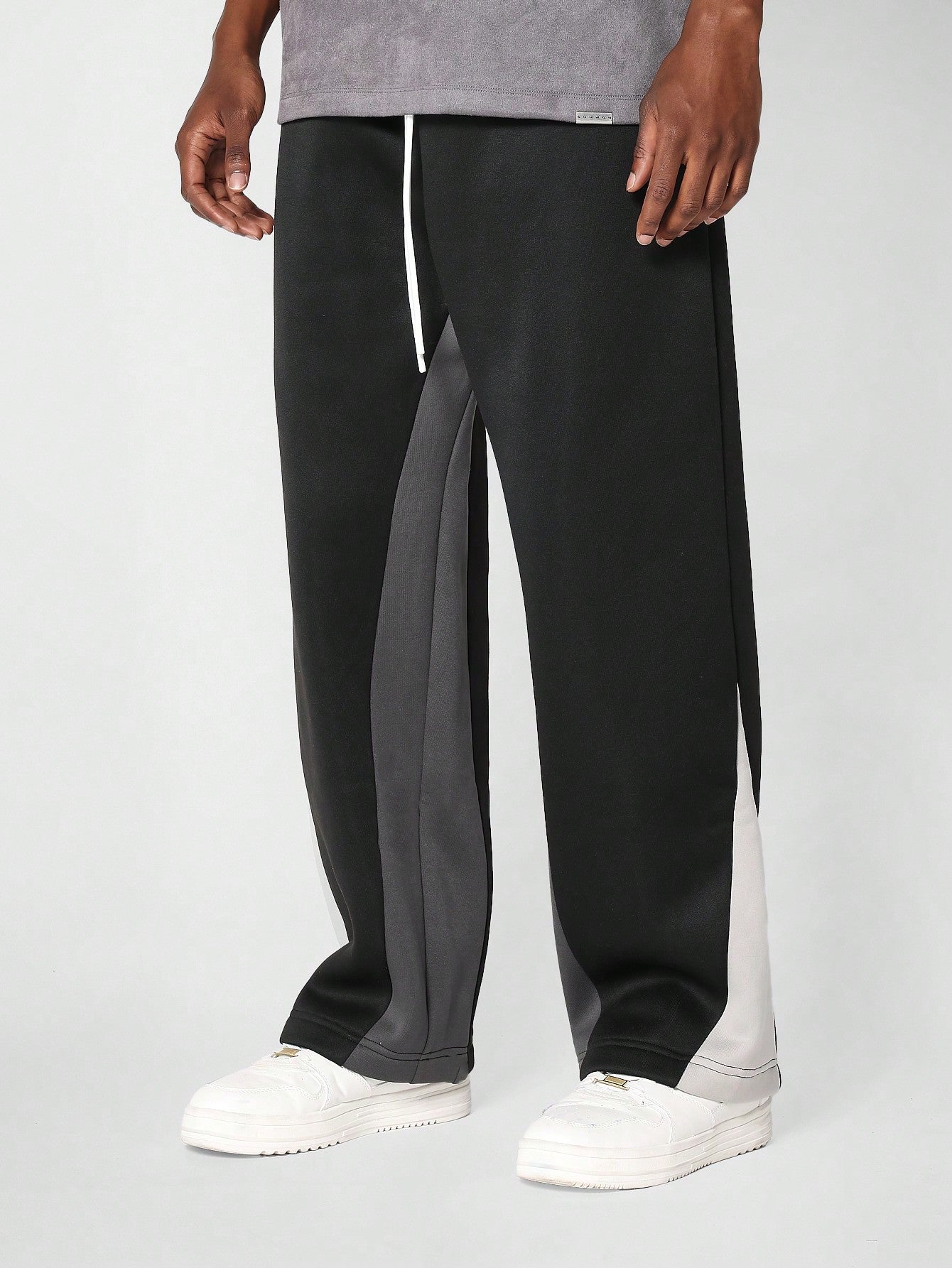 Loose Fit Baggy Drop Crotch Colorblock Sweatpants College Ready