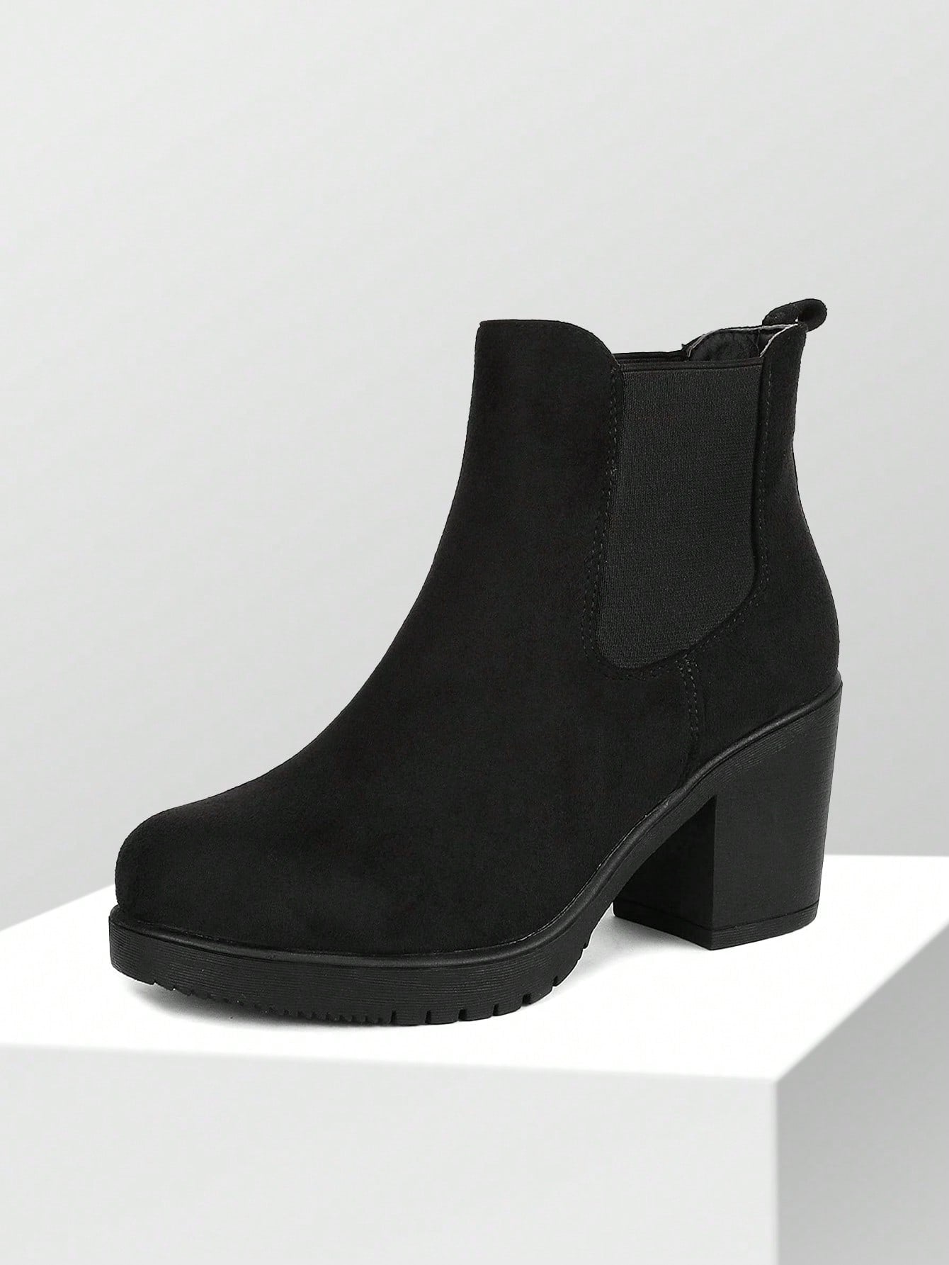 Women's High Heel Chelsea Style Ankle Bootie