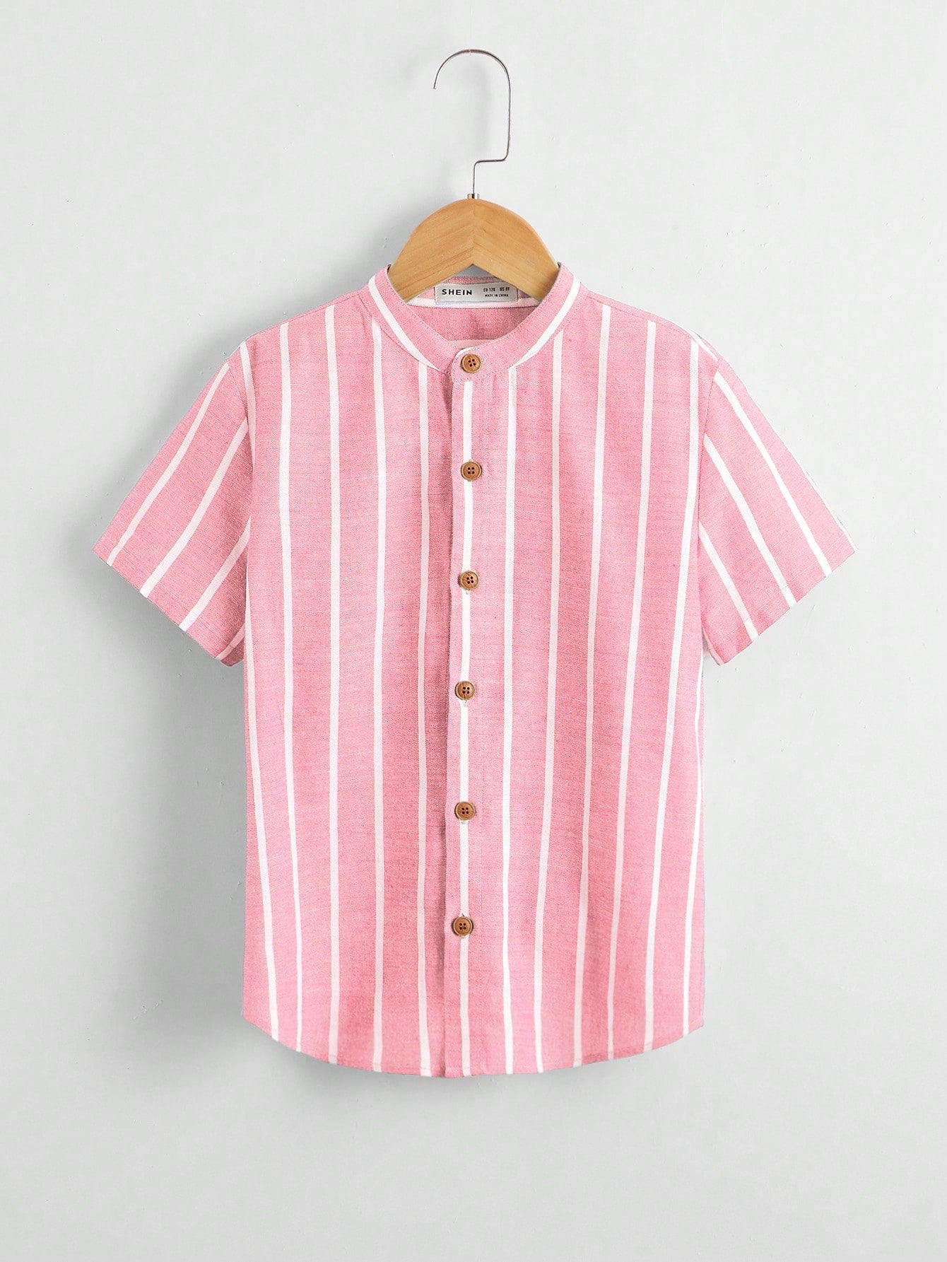 Tween Boy Striped Button Placket Shirt