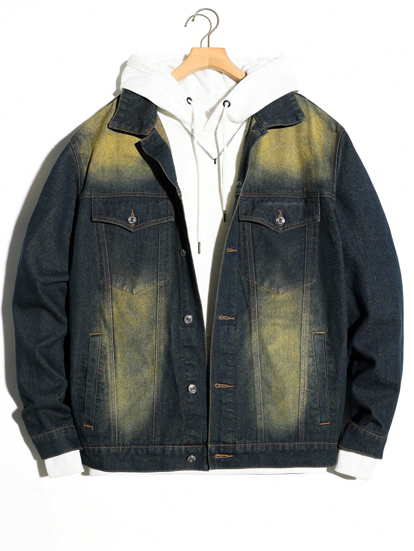 Men's Plus Size Vintage Denim Jacket