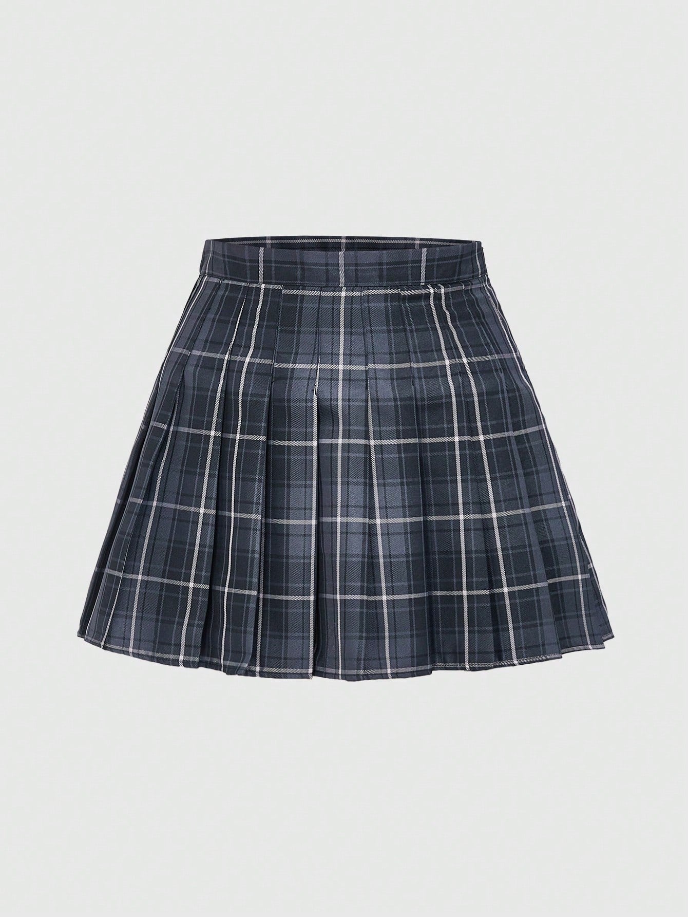 J-Fashion Pisces Plaid Pleated Skirt