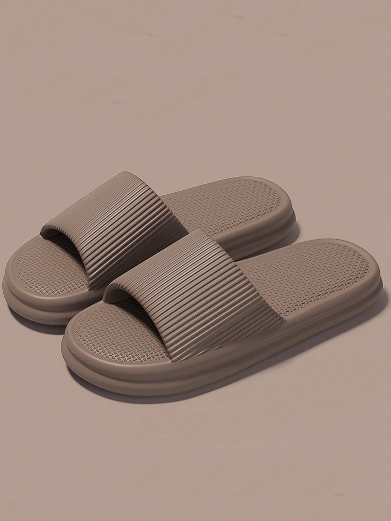 New INS Style Fashionable And Versatile Striped Thick-Soled EVA Slippers For Women, Comfortable And Soft With Anti-Slip And Anti-Odor Properties, Suitable For Home And Bathroom Use