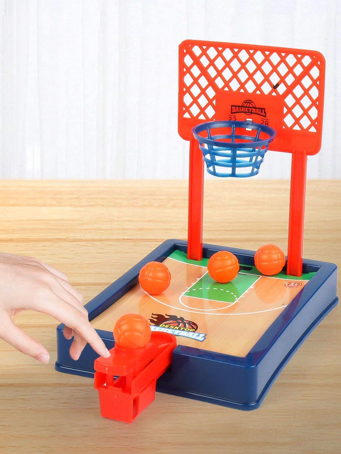 1set Desktop Basketball Game With Double Finger Shoot & Score Function, Interactive & Educational Toy For Kids