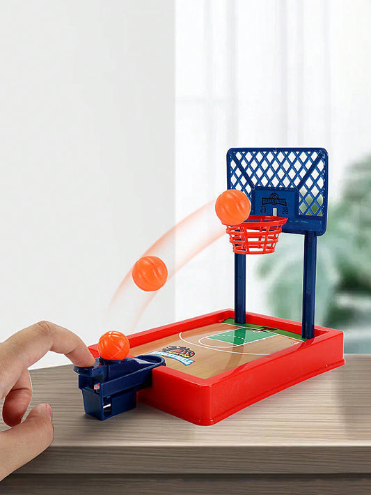 1set Desktop Basketball Game With Double Finger Shoot & Score Function, Interactive & Educational Toy For Kids