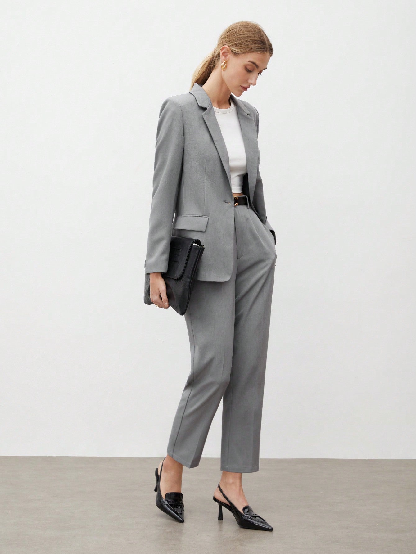 BIZwear Women's Plain Suit Pants