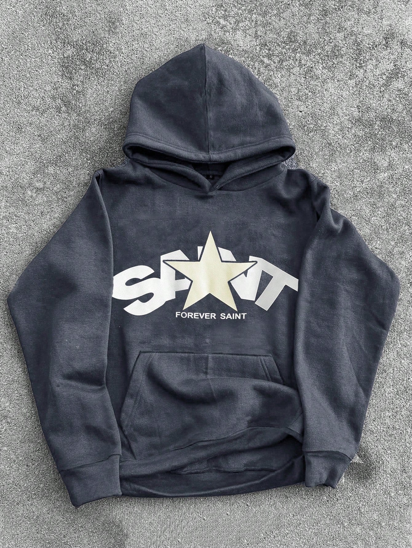 Men's Star Printed Hooded Sweatshirt For Casual Wear