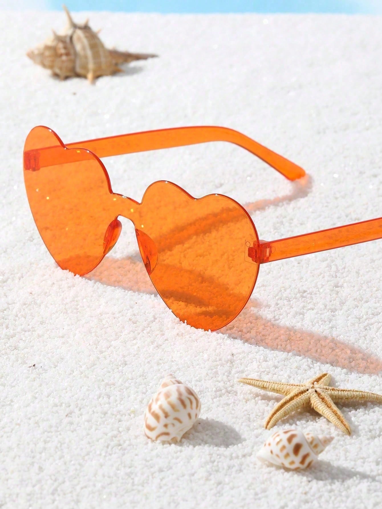 1pc Children's Personalized Fashionable Heart Shaped Sunglasses