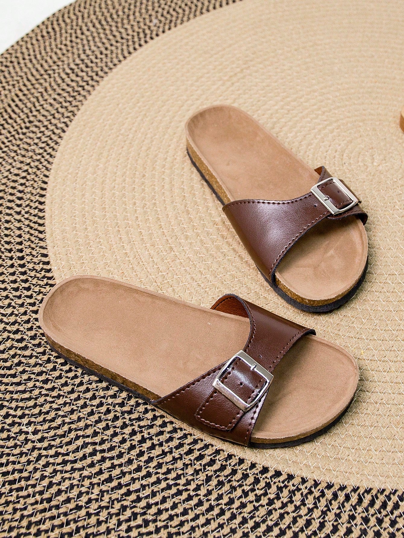 Women Summer Yellow Fashionable Soft Cork Sole Sandals