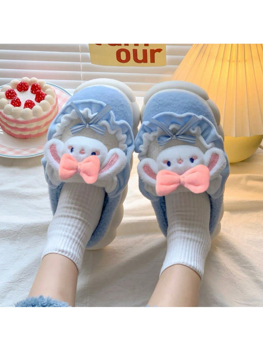 Cute Ladies' Warm Indoor House Slippers With