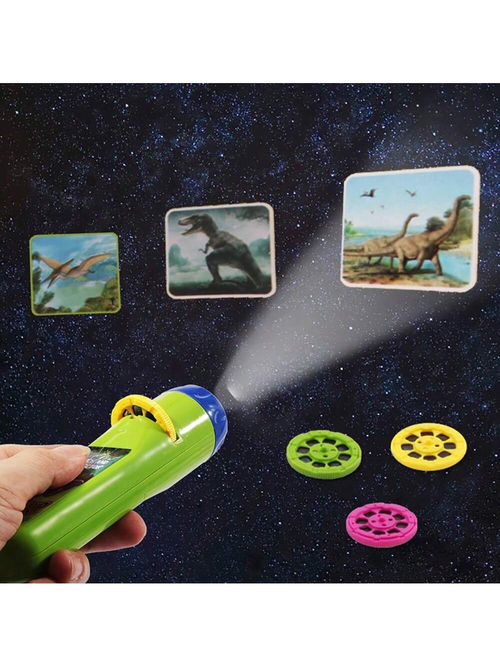 Children's Projector Flashlight Educational Toy For Parent-Child Interaction To Promote Cognition And Story Learning