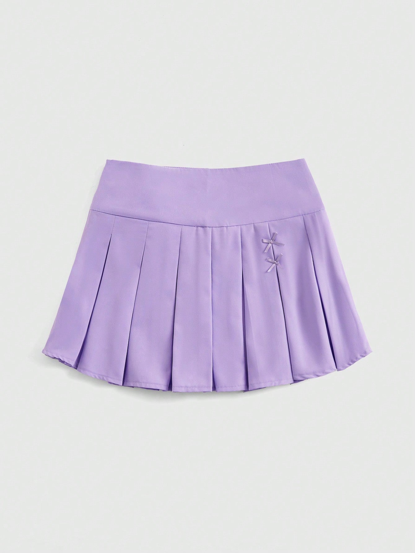 J-Fashion Solid Pleated Skirt