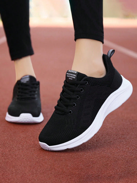 Girls' Sweet, Cute, Simple And Sporty All-Season Slip-Resistant, Lightweight, Breathable And Versatile Low-Top Teenagers' Sporty Shoes, Flat And Casual Shoes