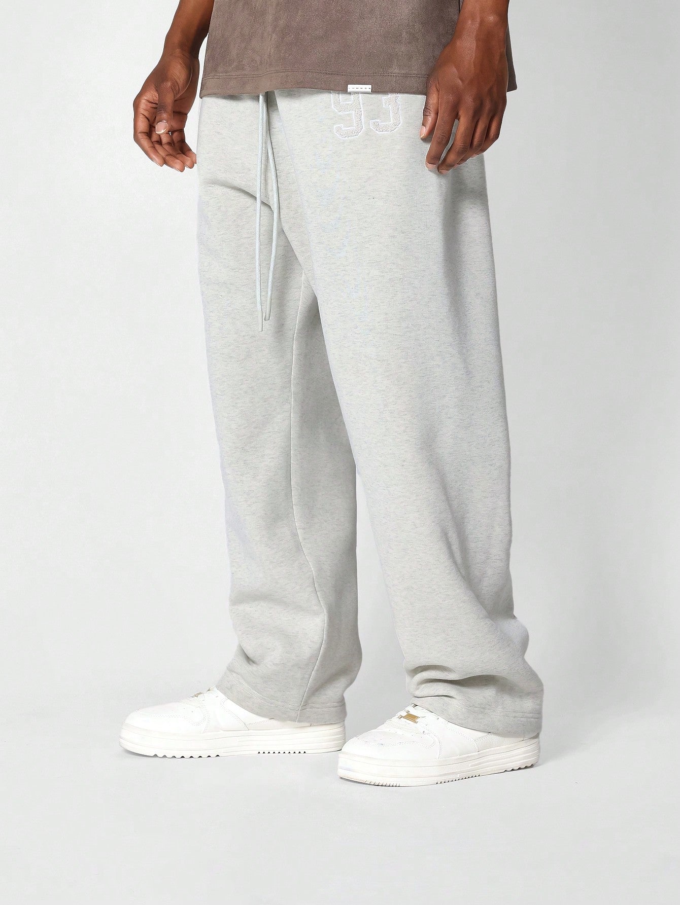 Drop Crotch Jogger With Front Applique College Ready