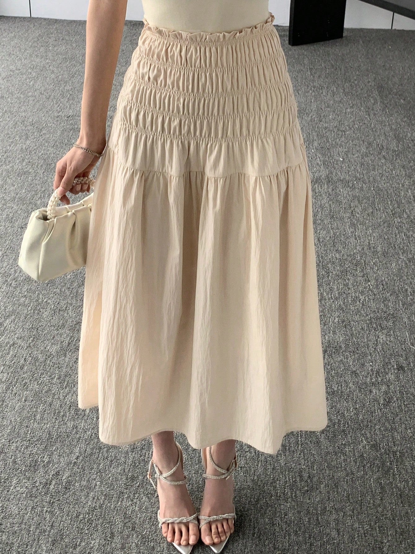 Women's Pleated Long Skirt