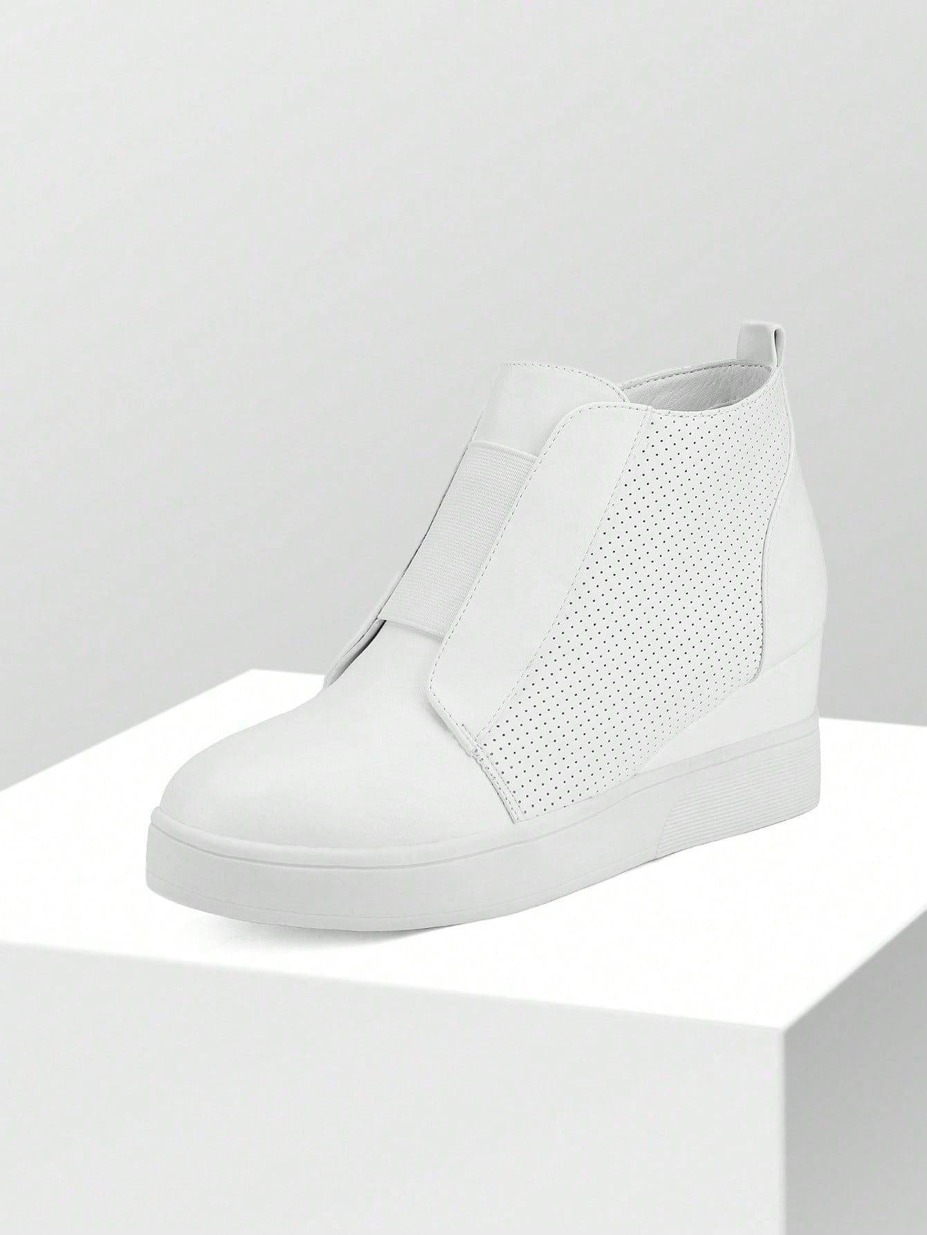 Women's Platform Wedge Sneakers Ankle Booties