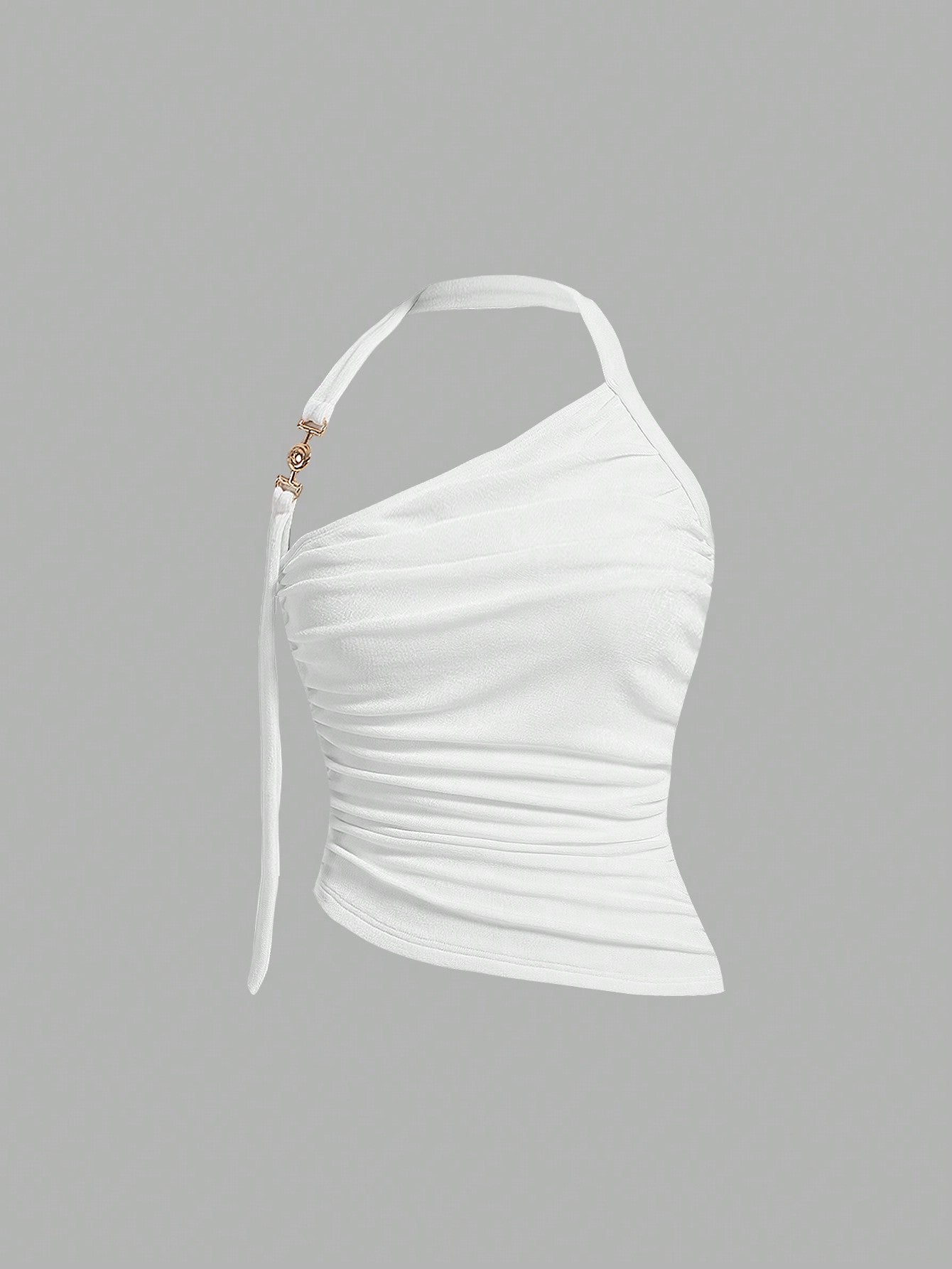 Women's One Shoulder Ruffle Tank Top