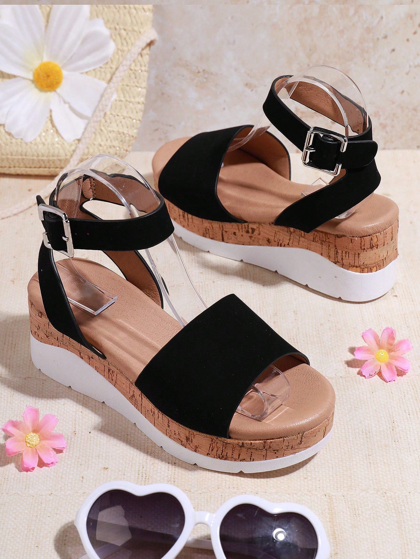 Mini mi Kids' Fashionable Wedge Heel & Thick Sole Sandals