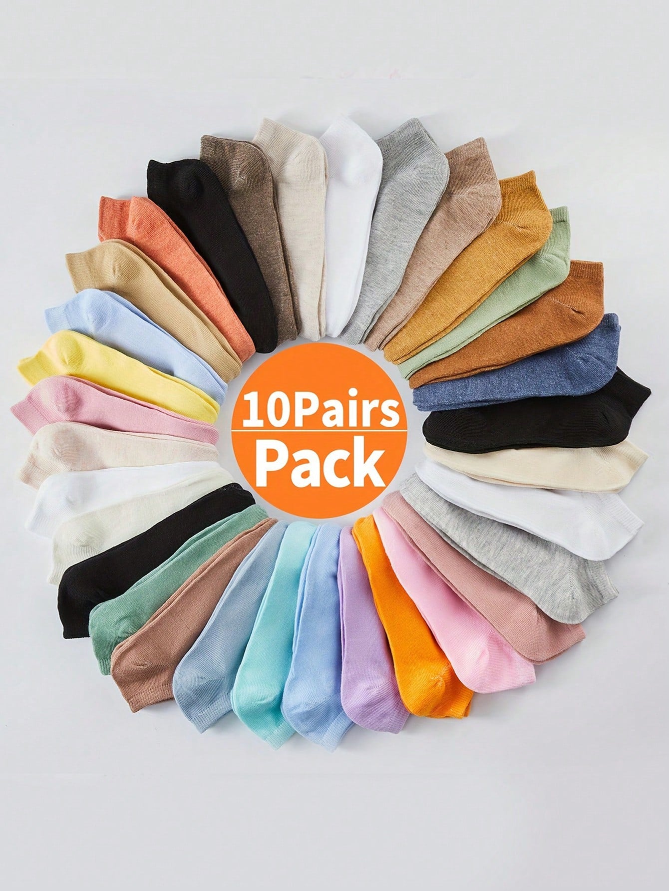 10pairs Children's Elastic Sports & Casual Everyday Socks For Autumn/winter