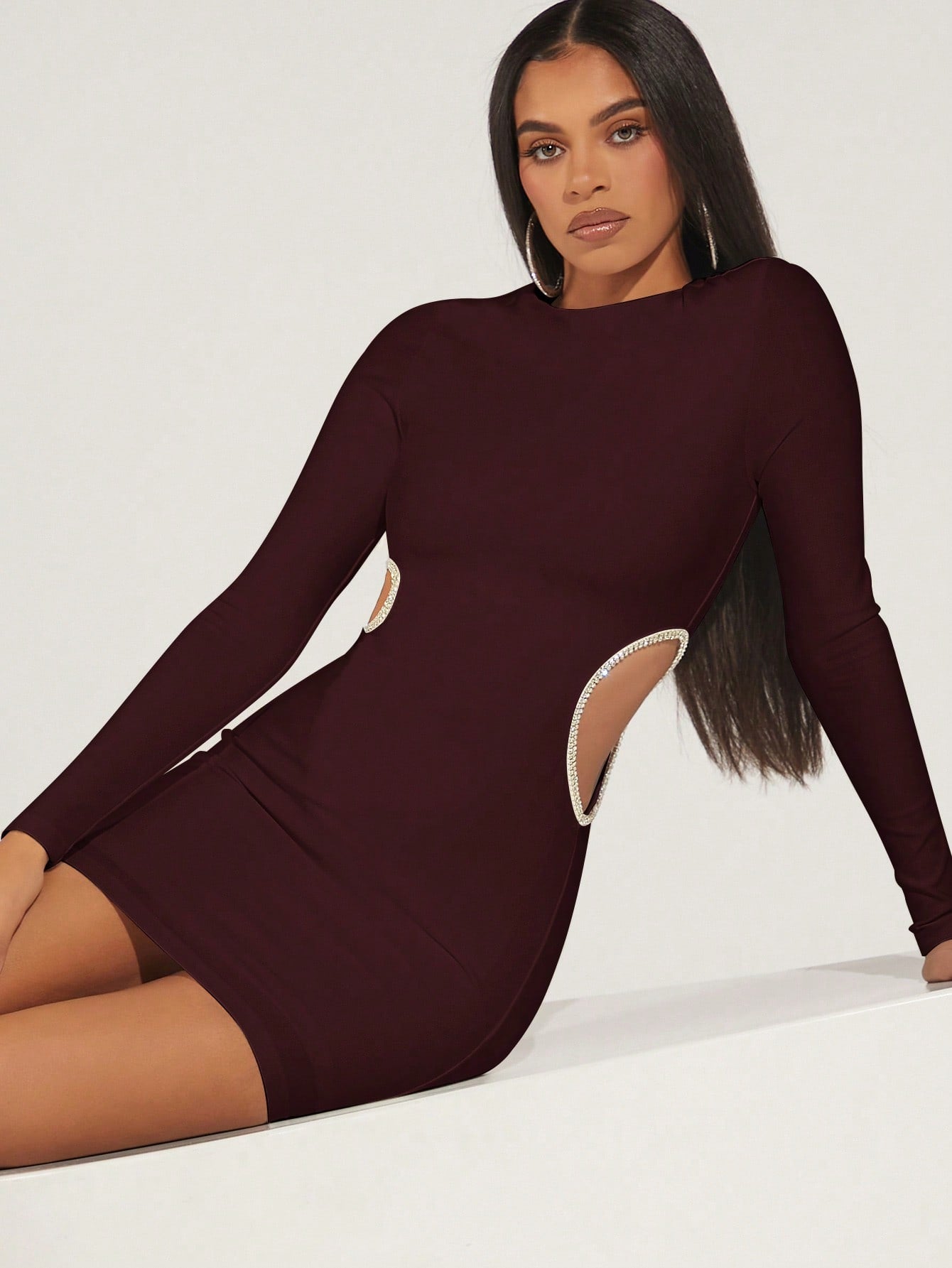 Cut Out Waist Bodycon Dress