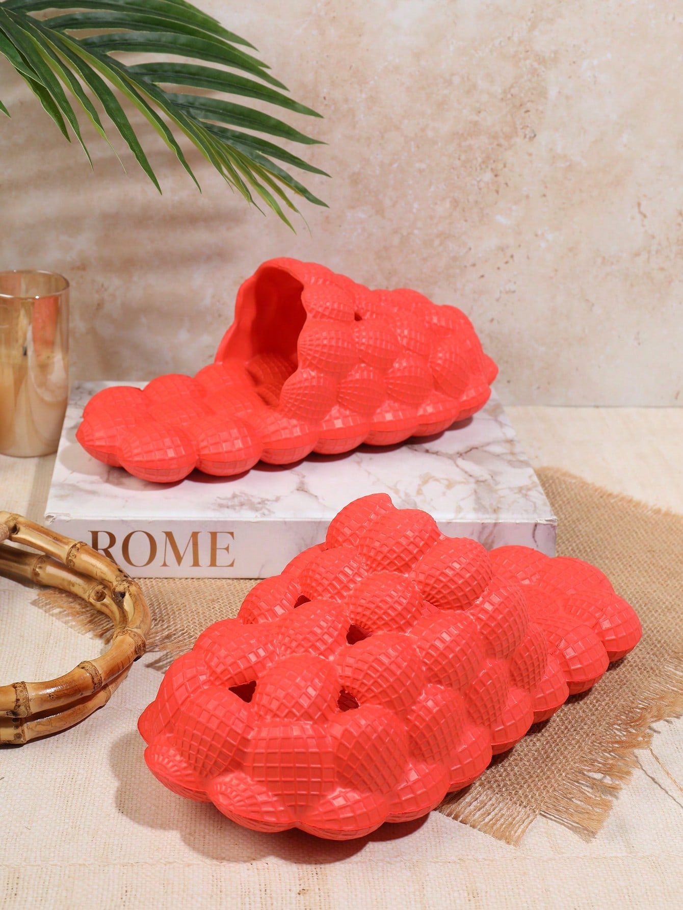 Cute Bubble Ball Closed Toe Slippers