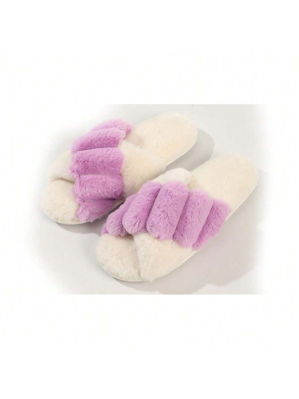 Pupeez Women Fur Slippers - Unique Cotton Stuffing, Comfortable, Warm, Slip-Onme