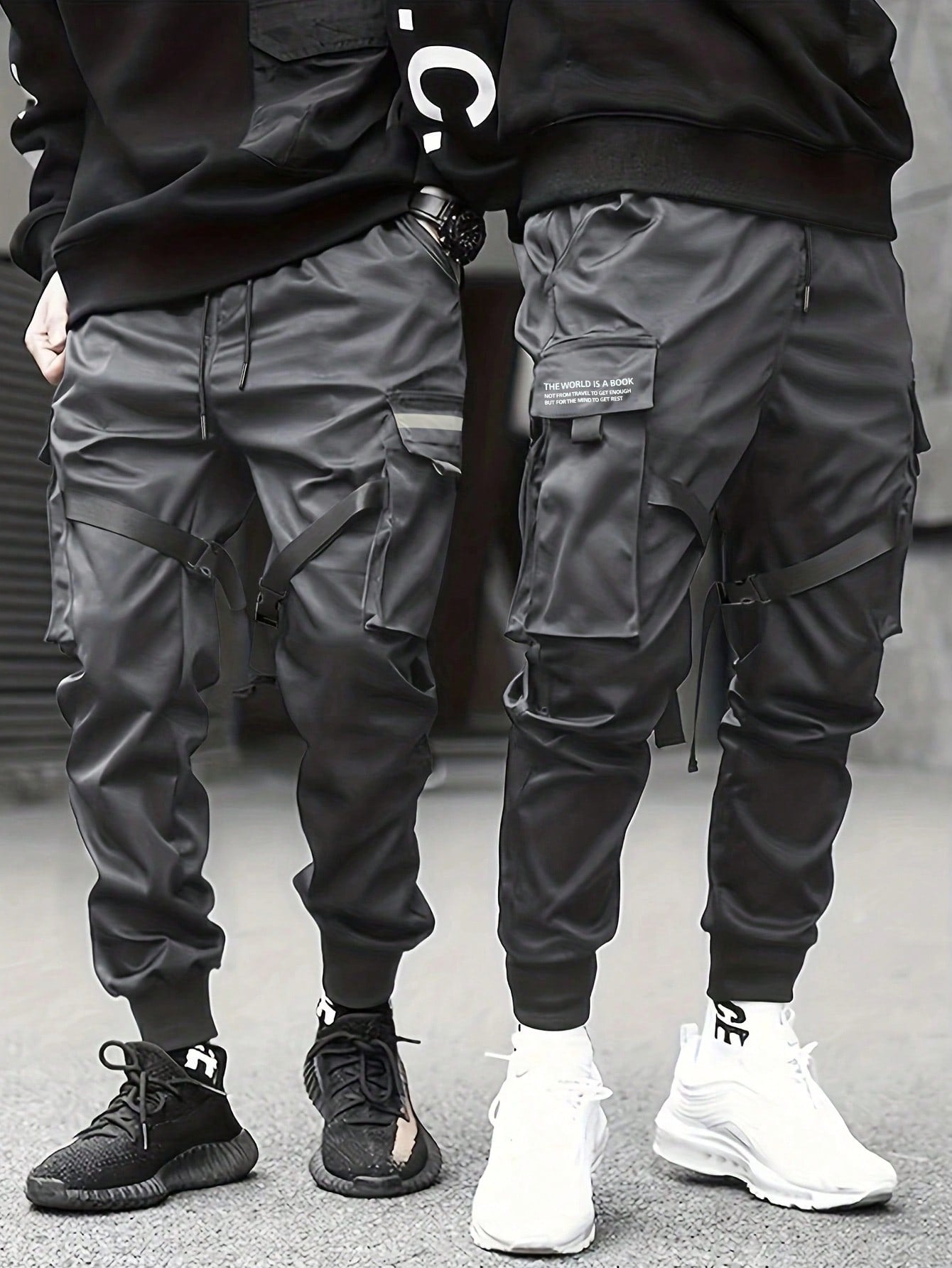 Men 1pc Buckle Strap Detail Flap Pocket Cargo Pants