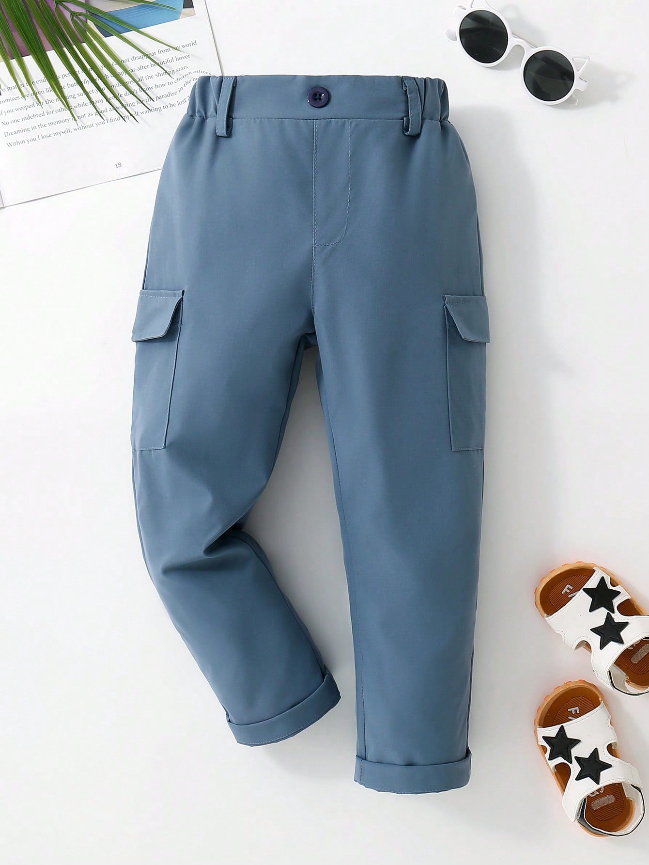 Young Boy Flap Pocket Side Cargo Pants