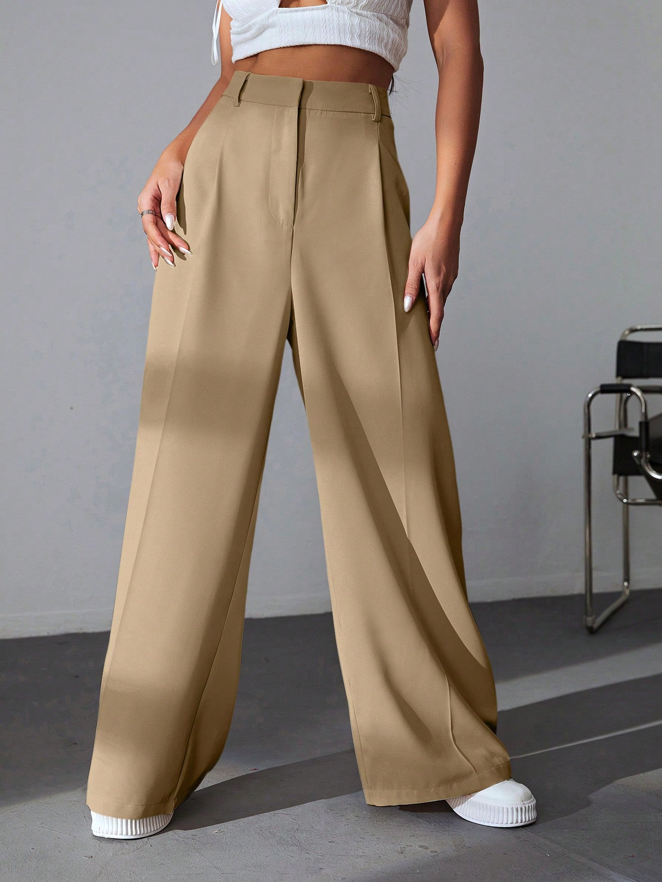 Women's Wide-Leg Linen Pants