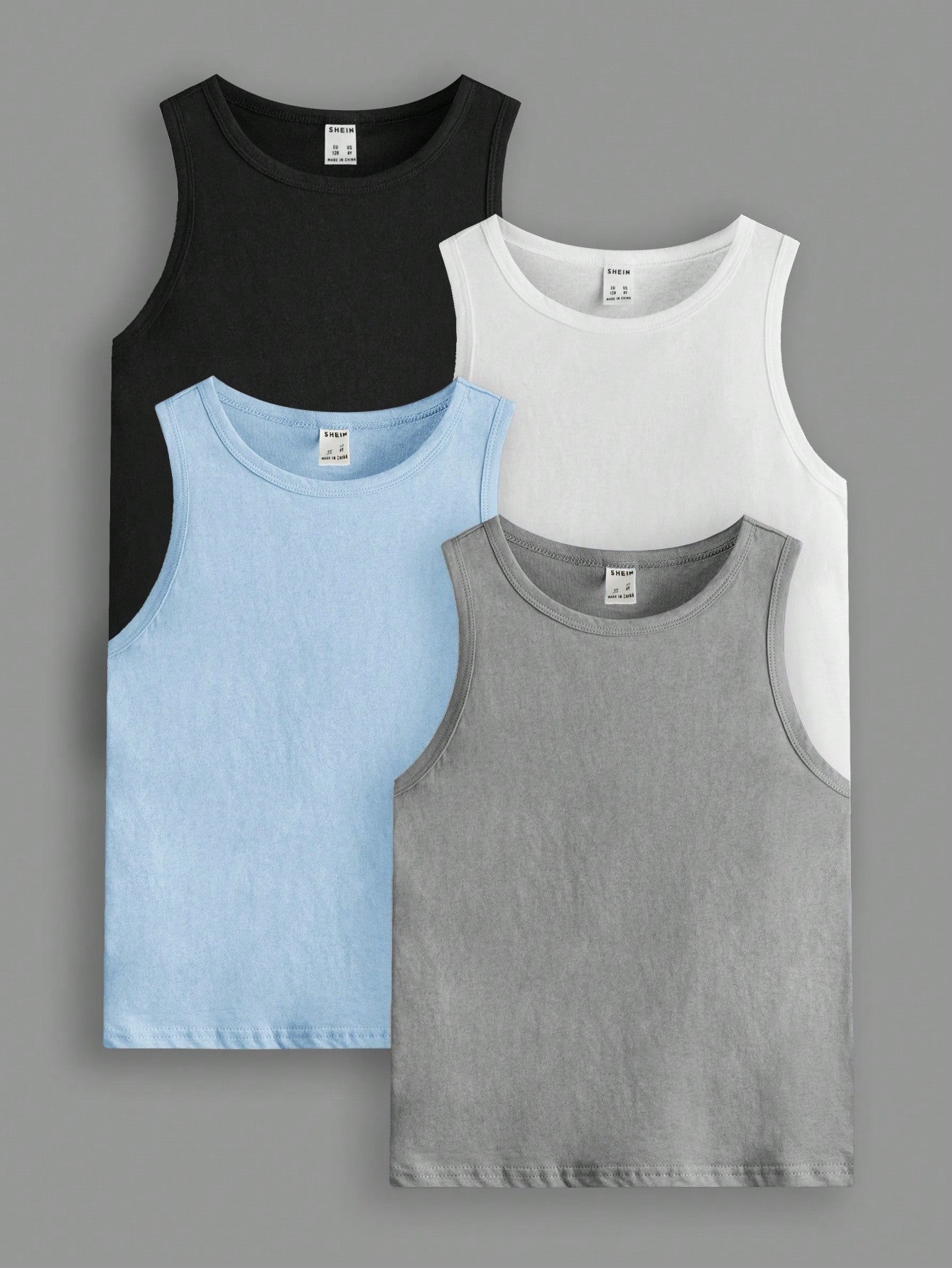 Tween Boy 4pcs Solid Tank Top