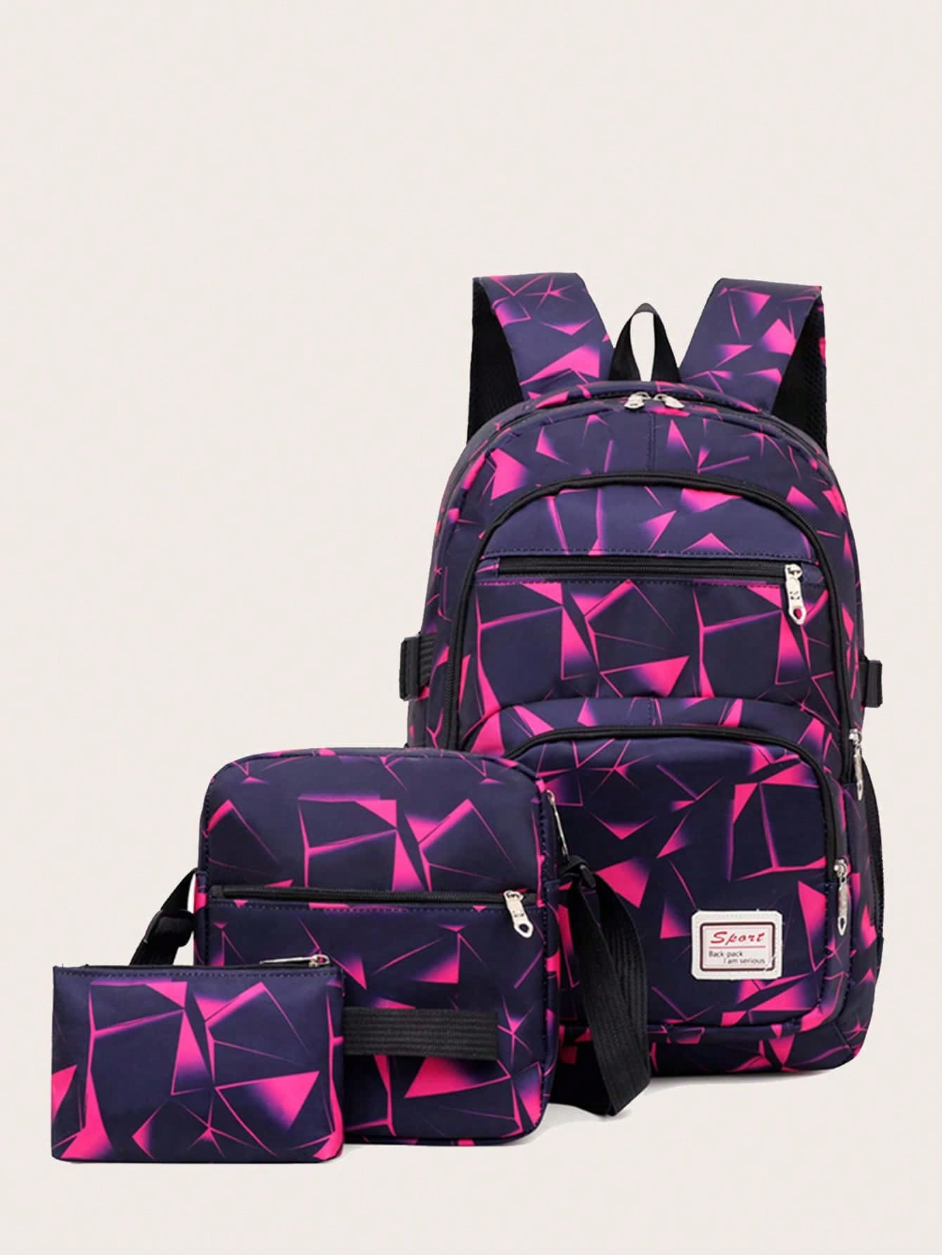 Fashionable School Backpack 3pcs/Set