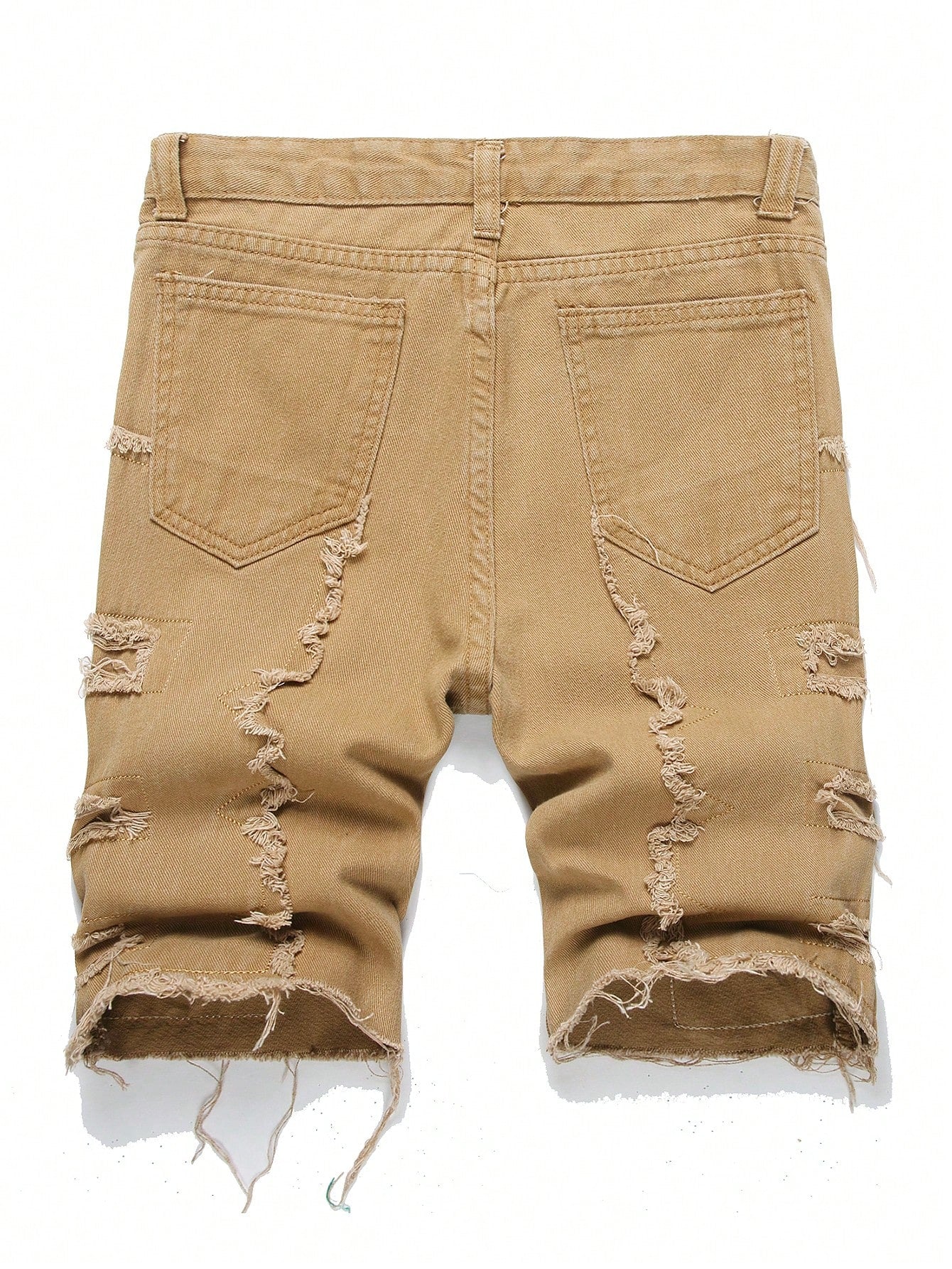 Teen Boy Frayed Pocket Casual Summer Denim Shorts