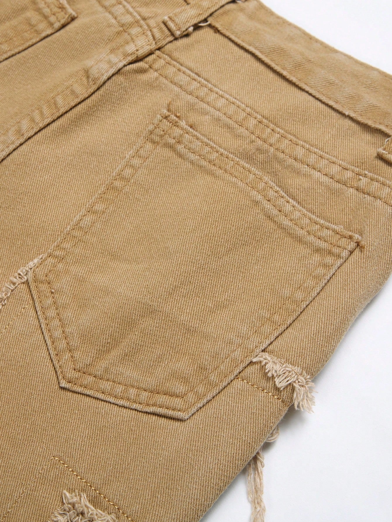 Teen Boy Frayed Pocket Casual Summer Denim Shorts