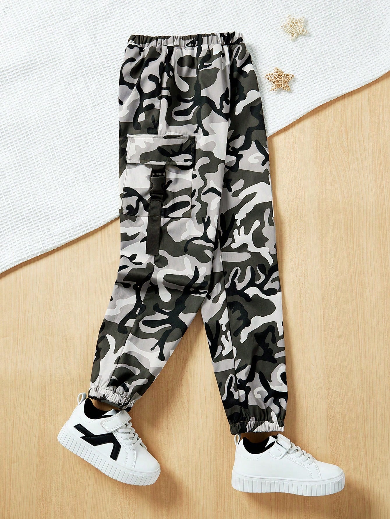 Tween Boy Casual Comfortable Camouflage Cargo Pants