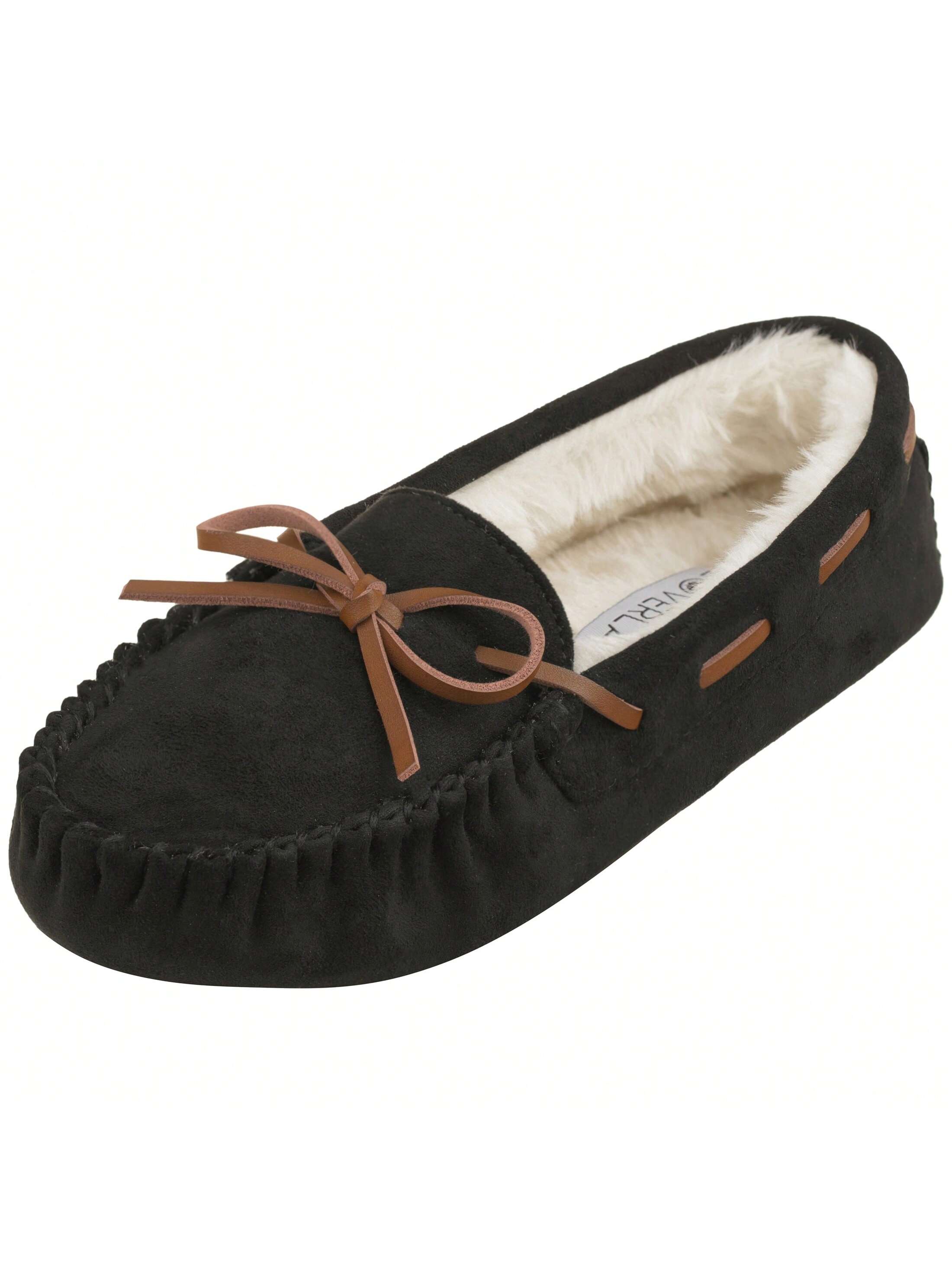 Women House Slippers Faux Furs Indoor Outdoor Moccasin Shoes Fuzzy Fluffy Furry Loafers Warm Flat Shoes Furry Slippers