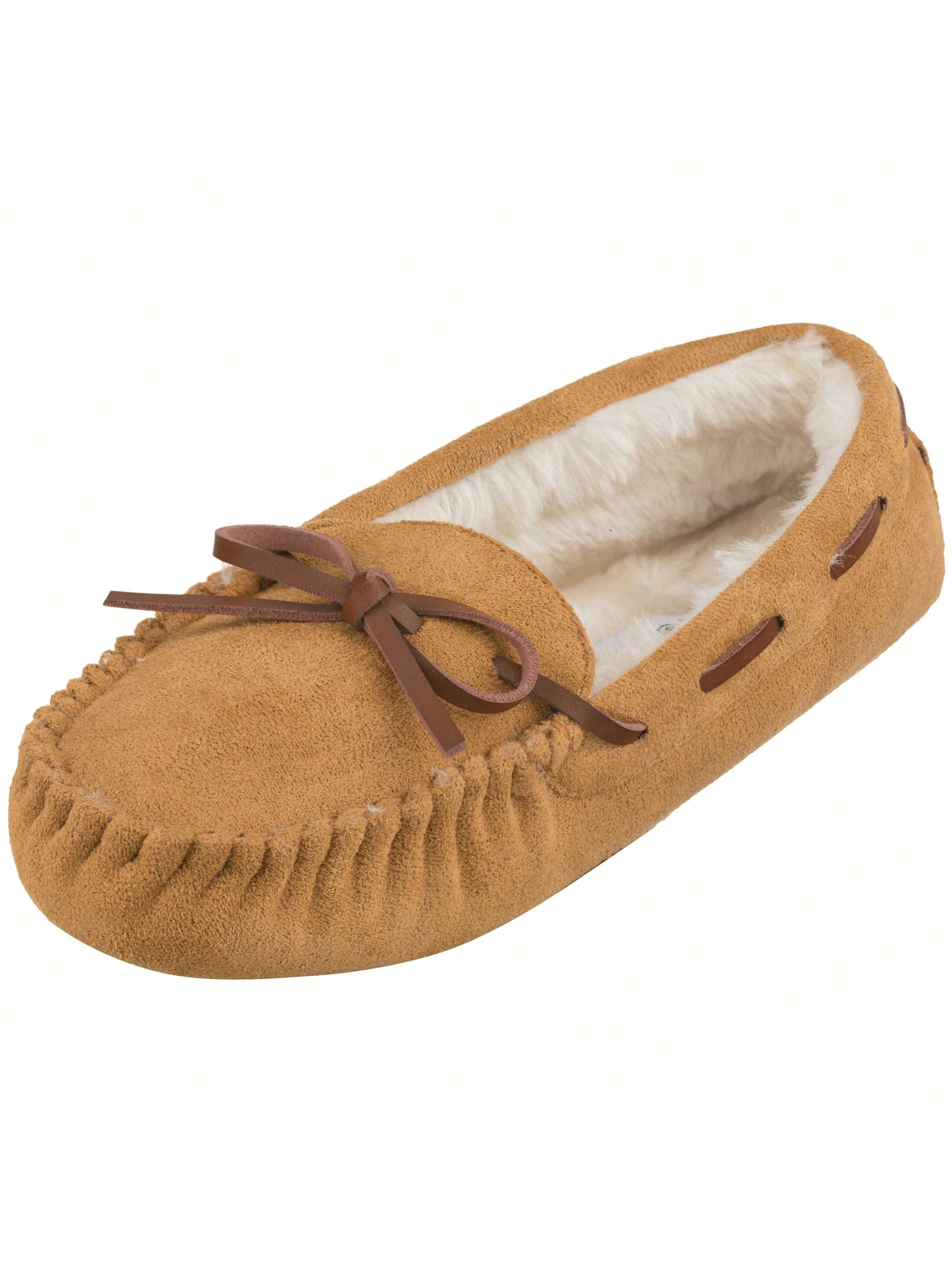 Women House Slippers Faux Furs Indoor Outdoor Moccasin Shoes Fuzzy Fluffy Furry Loafers Warm Flat Shoes Furry Slippers