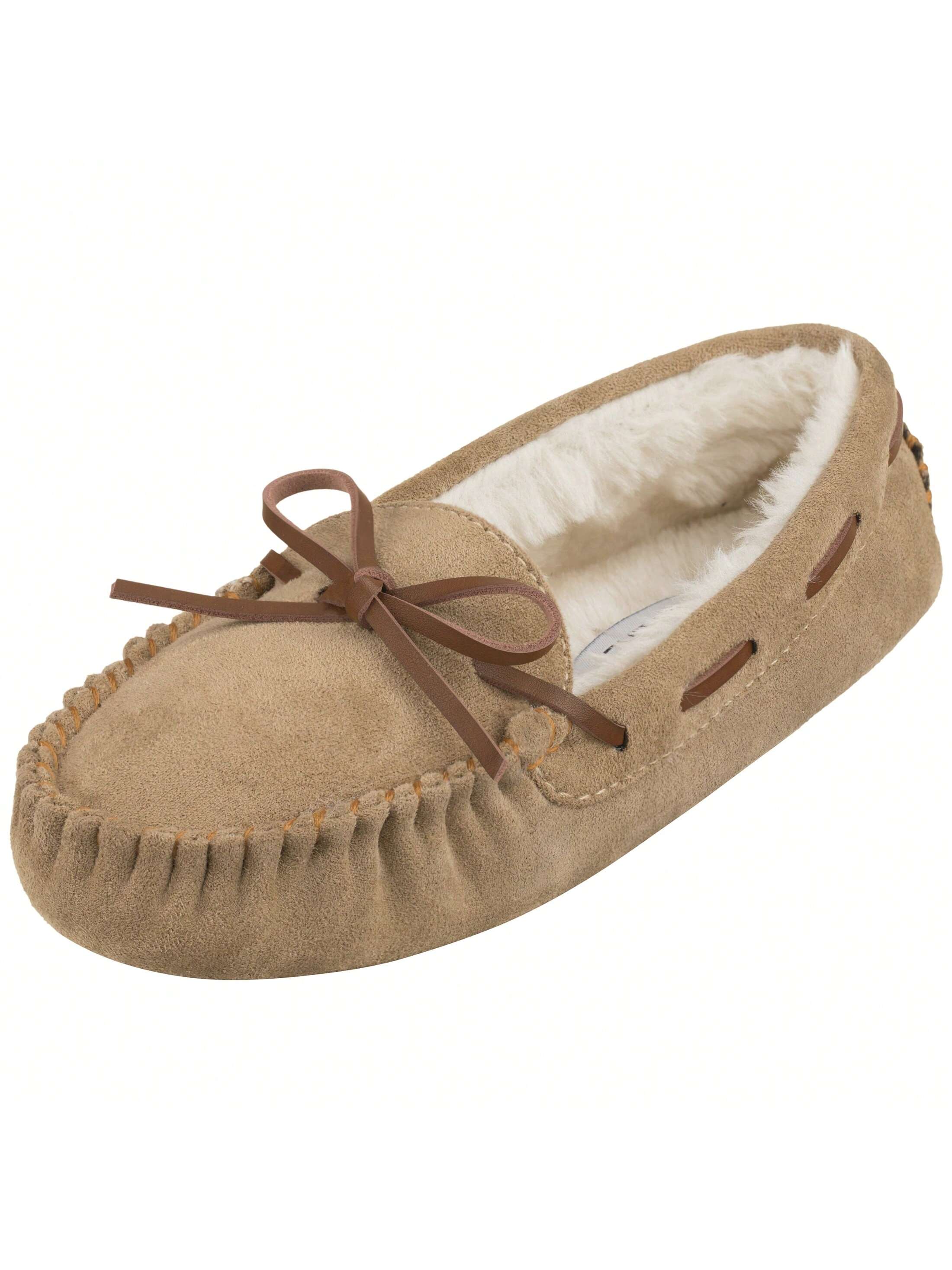 Women House Slippers Faux Furs Indoor Outdoor Moccasin Shoes Fuzzy Fluffy Furry Loafers Warm Flat Shoes Furry Slippers