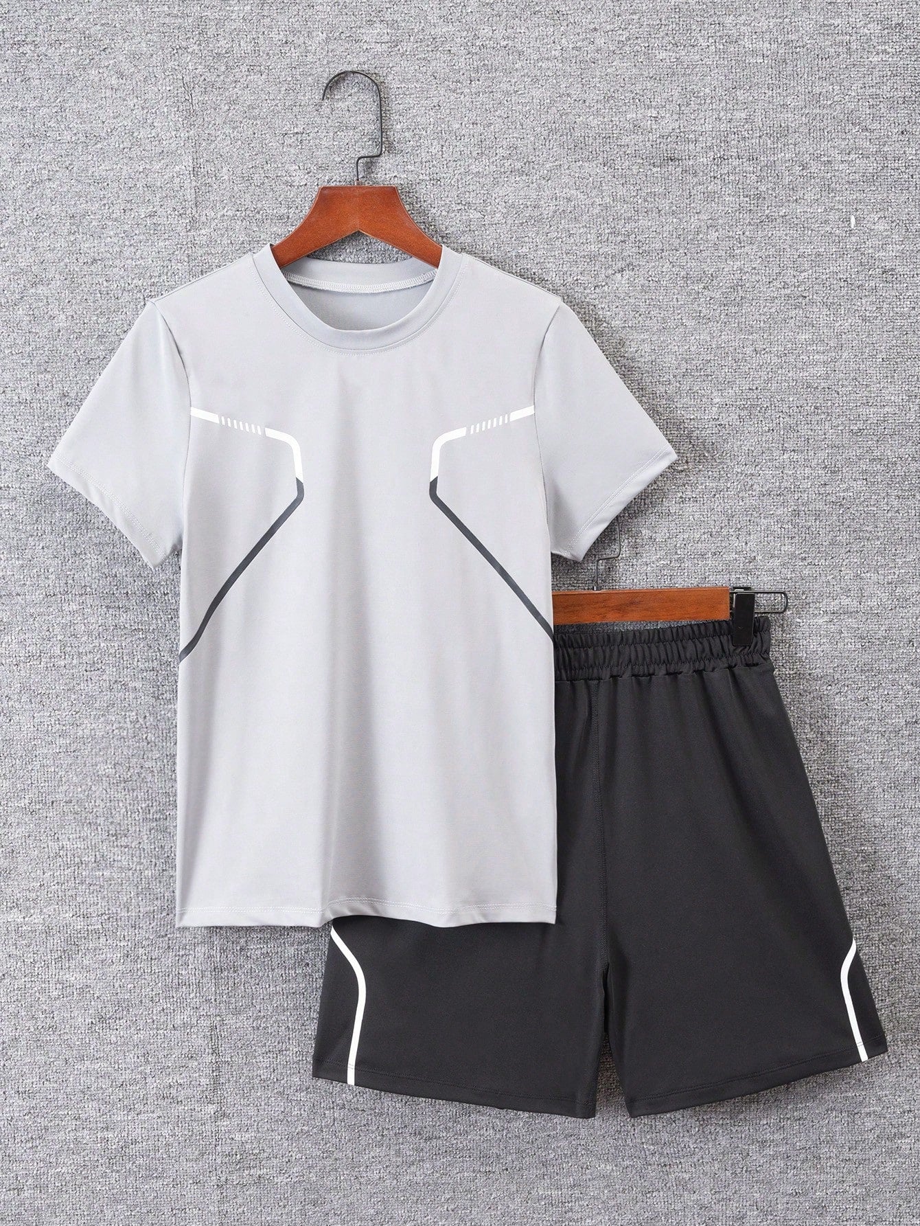 Teen Boy Short Sleeve T-Shirt And Shorts Set