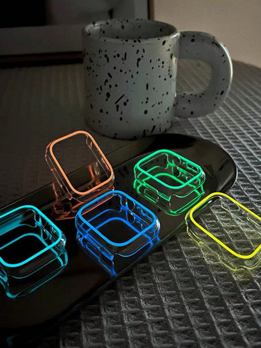 5pcs Night Light Anti-Lost Smart Watch Case Suitable For Apple Watch Case 38/40/41/42/44/45/49mm