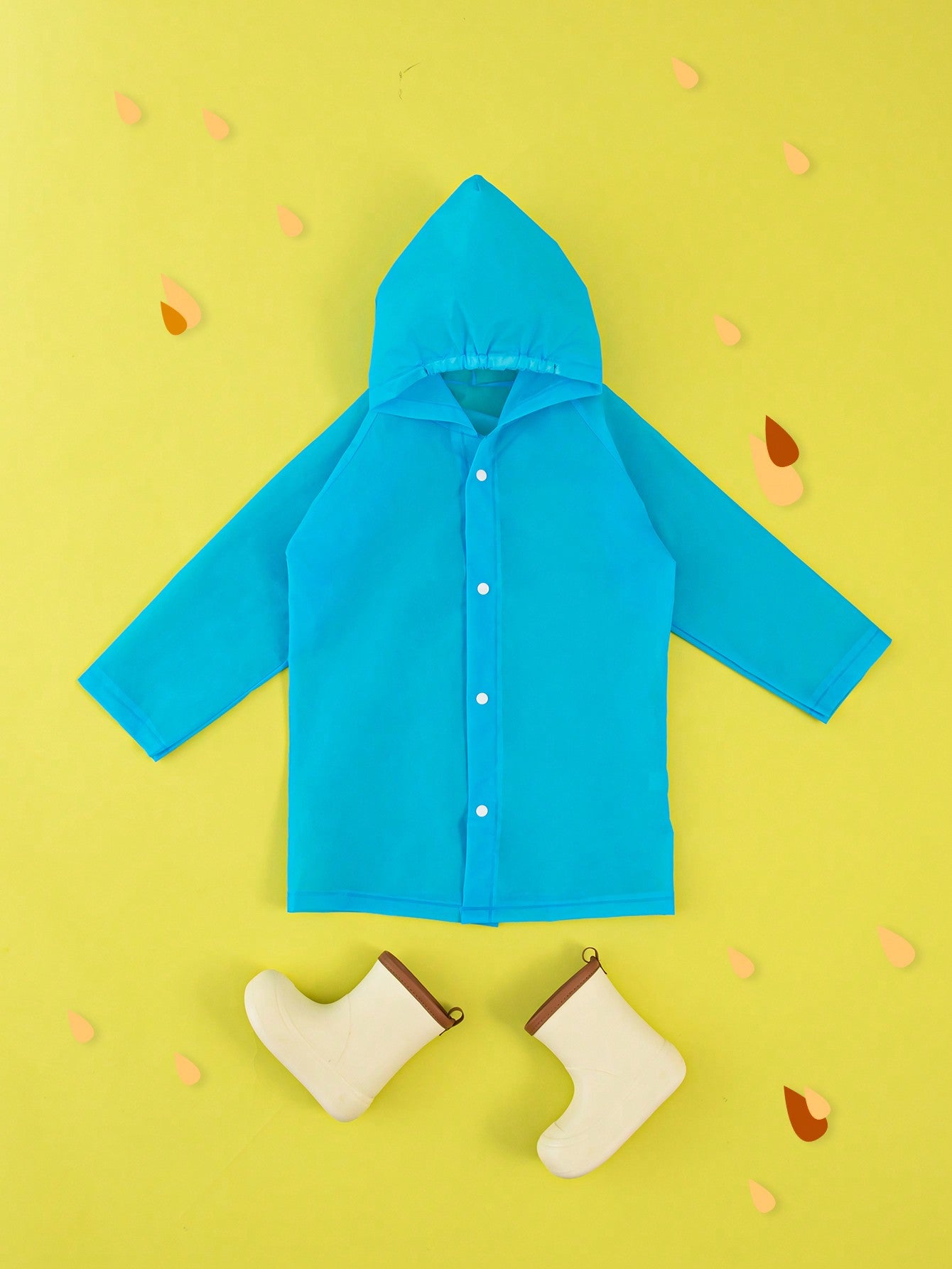 Boys Blue Simple All-season Raincoat