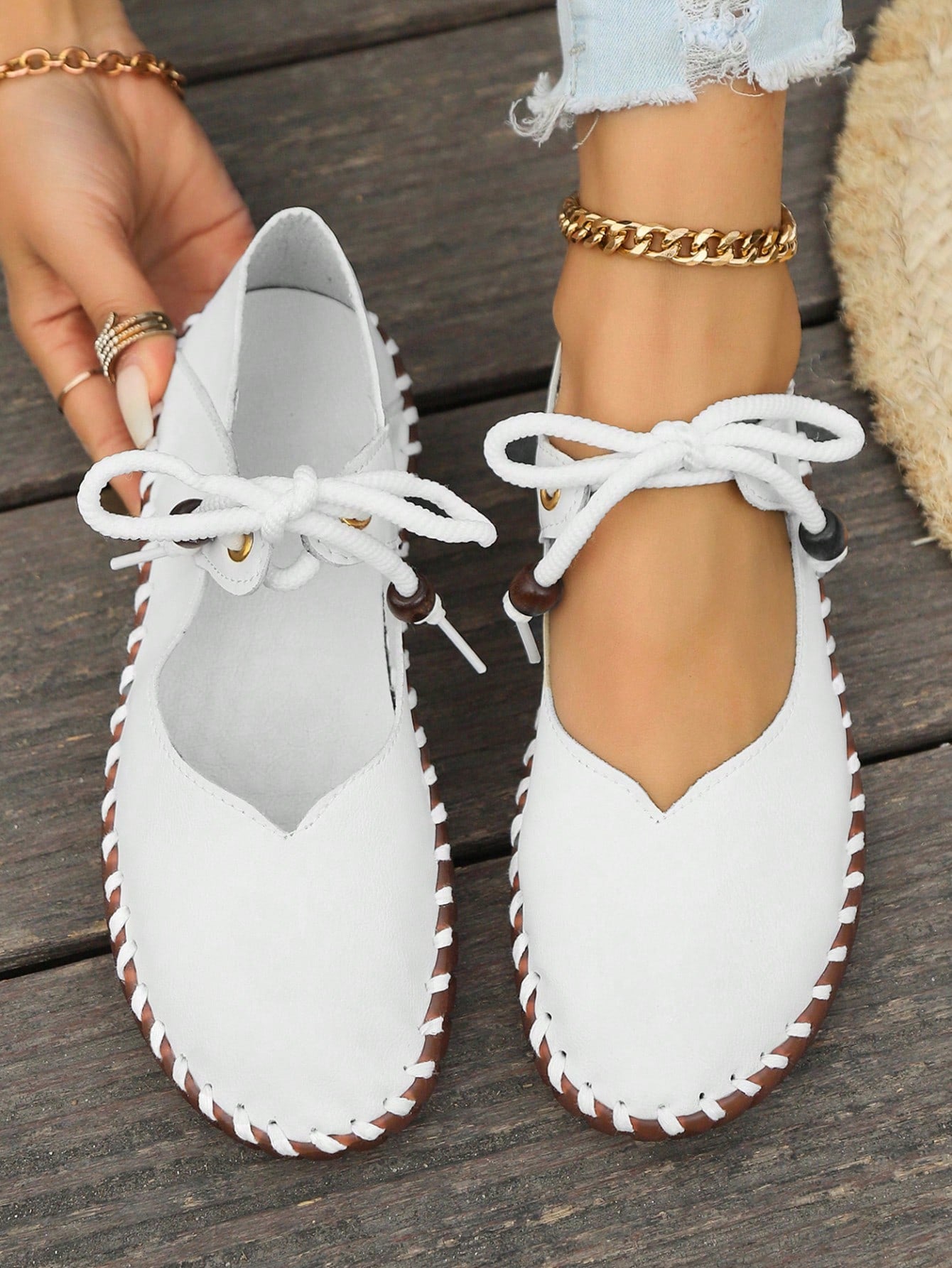 Women's Comfortable And Versatile Flat Leather Shoes With Soft Rubber Sole, 2024 New Spring And Autumn Slip-Proof Casual Shoes