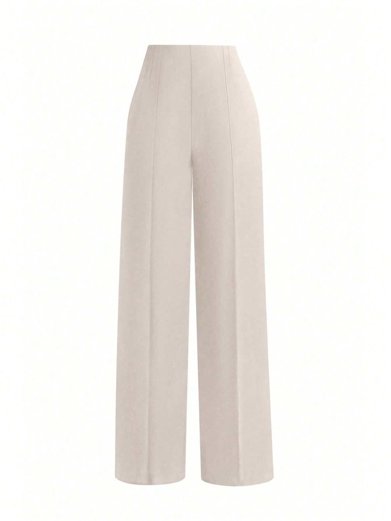 Ladies' Solid Color Straight Leg Pants