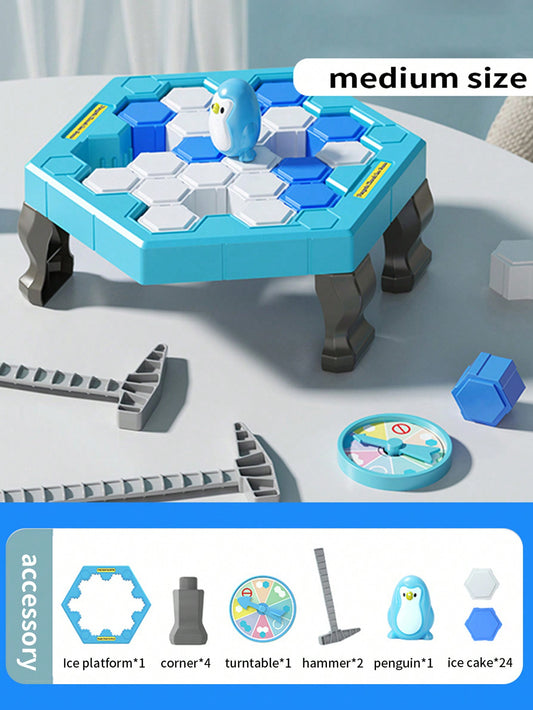 1 Set Children's Game Of Breaking Ice Cubes And Rescuing Little Penguins, Tabletop Puzzle Game Family Game Of Intellectual Training With Random Parts, Patterns, Colors, Sizes, And Packaging, Perfect For Birthday And Party Gifts