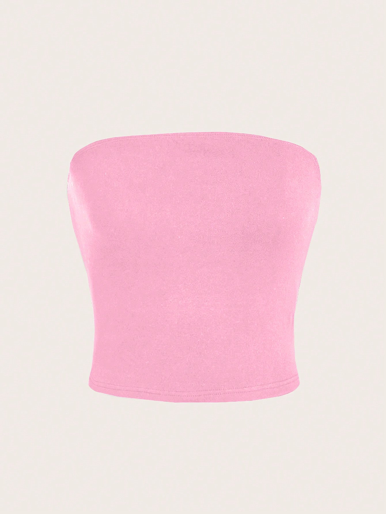 Women's Black Strapless Fitted Casual Top, Suitable For Summer