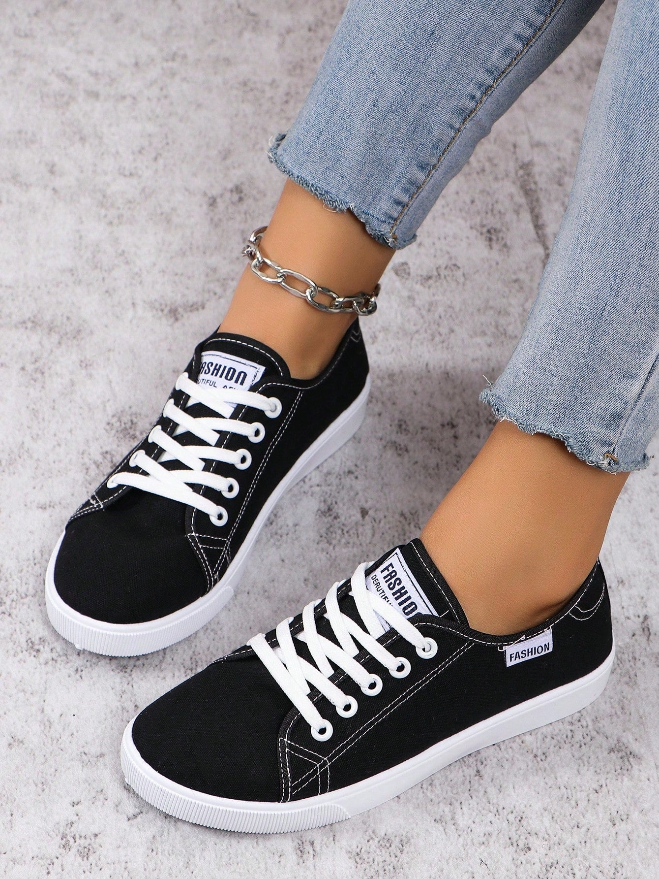 2024 Spring Autumn New Teenagers Flat Sports Shoes Low-Cut Casual Shoes For Girls And Boys