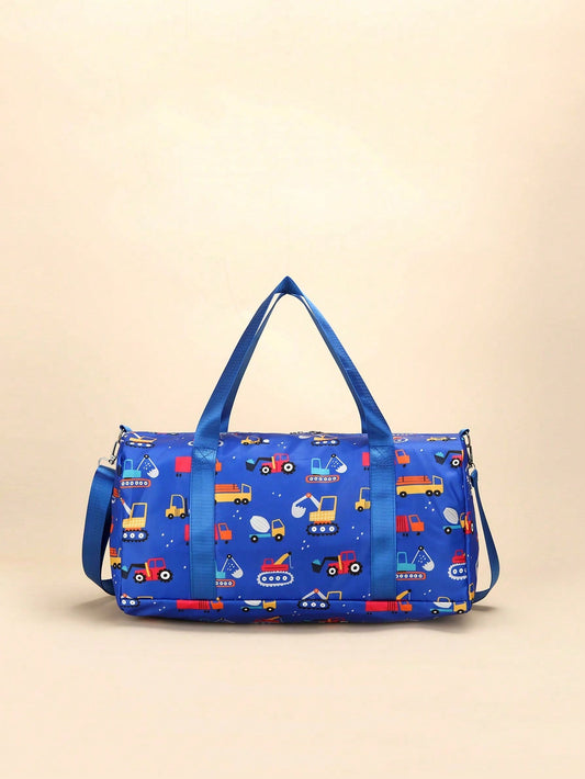 1pc Cartoon Dinosaur Print Leisure Travel Bag With Large Capacity For Yoga, Swimming, Fitness Training, And Sports, With Separate Dry And Wet Areas, For Boys And Girls