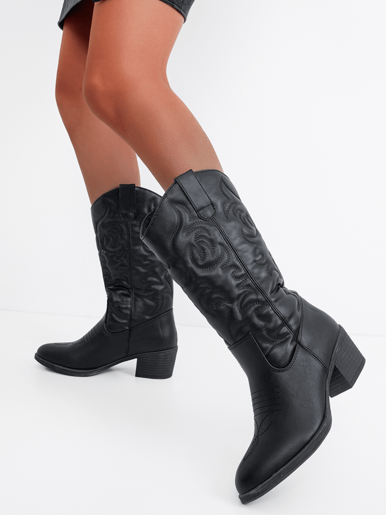 Comfyshoes Women's Cowboy Knee High Booties For Women