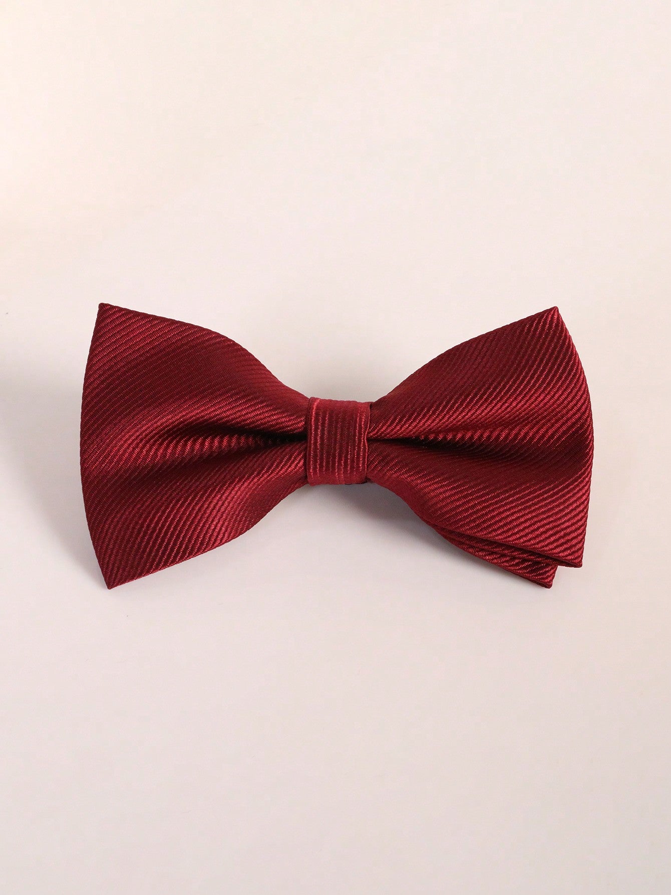 1pc Children's Red Diagonal Striped Bow Tie For Daily & Festive Occasions